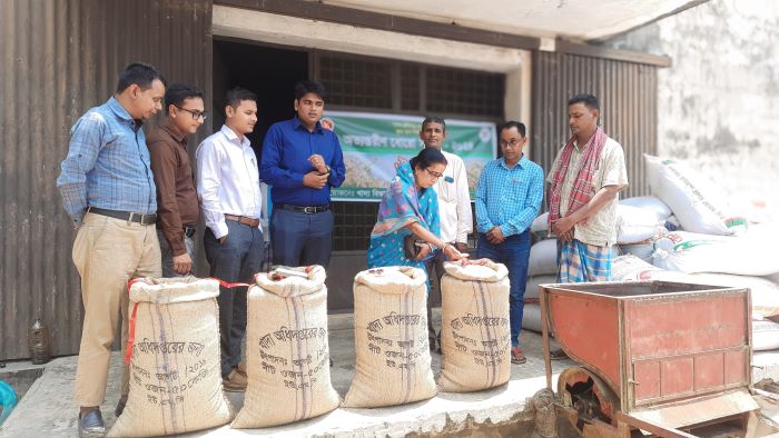 Boro Paddy collection program started in Shalla