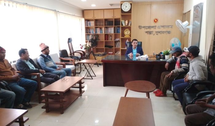 শাল্লার উন্নয়নে সাংবাদিকদের সহযোগিতা চাইলেন নবাগত নির্বাহী কর্মকর্তা পিয়াস দাস