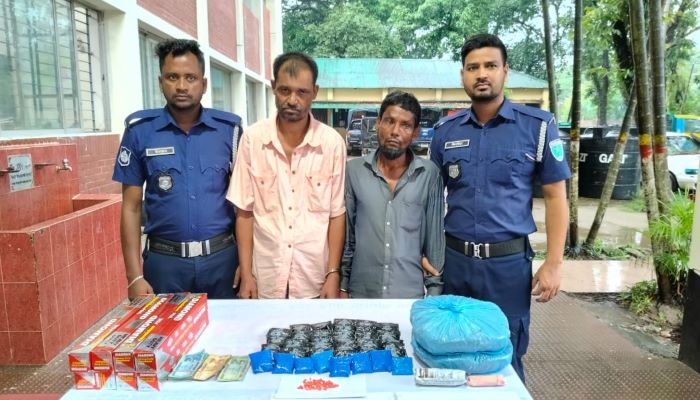 কোম্পানীগঞ্জে সাড়ে ১১ হাজার ইয়াবা ও ২ কেজি গাঁজা সহ ২ জন গ্রেফতার