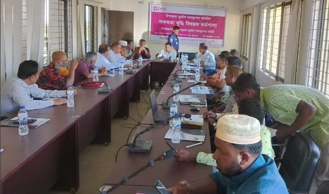 শাল্লায় দুর্যোগ ঝুঁকি ব্যবস্থাপনা কমিটির সক্ষমতা বৃদ্ধি বিষয়ক কর্মশালা অনুষ্ঠিত