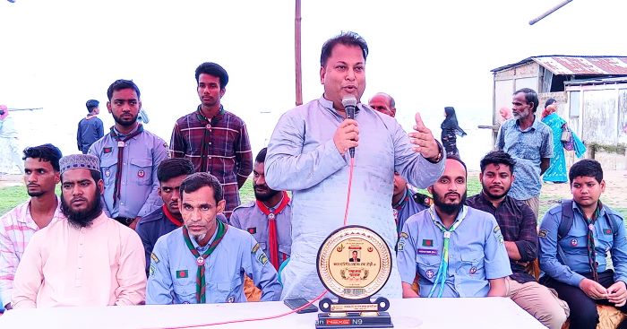 মানবিকবোধ সম্পন্ন সমাজ গঠনে স্কাউটিংয়ের বিকল্প নেই : মোস্তাকিম রাজা চৌধুরী