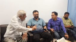 নাছির চৌধুরীকে দেখতে হাসপাতালে ঢাকার বিএনপি নেতা আমিনুল হক