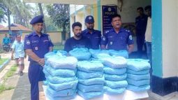 শাল্লায় পুলিশের অভিযানে ৪৬ কেজি গাঁজা উদ্ধার || নারী সহ আটক ৩