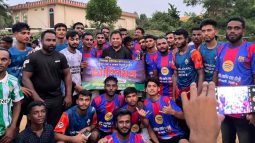 খেলাধুলায় ঘিলাছড়ার মানুষের আগ্রহ দেখে অভিভূত ব্যারিস্টার মোস্তাকিম রাজা চৌধুরী
