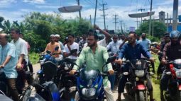 নবীগঞ্জে জামায়াতে ইসলামীর উদ্যোগে মোটরসাইকেল শোভাযাত্রা ও পথসভা