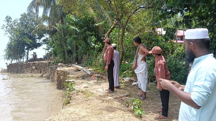 কালনী নদীর ভাঙনের কবলে শাল্লা || এক রাতে নিশ্চিহ্ন হয়ে গেছে কয়েকটি বাড়ি || ভাঙন রোধের দাবি