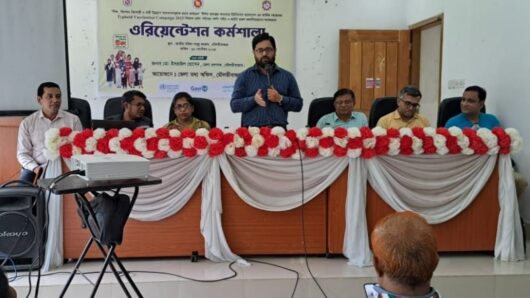 Orientation workshop on typhoid vaccine in Moulvibazar