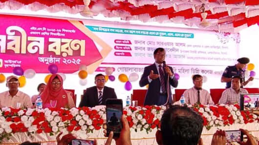 DC visits various govt institutions in Osmaninagar Upazila