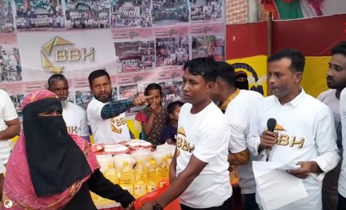বানিয়াচঙ্গে অর্ধশতাধিক দরিদ্রের মাঝে বিবিএইচের খাদ্য বিতরণ