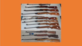 মৌলভীবাজার ও হবিগঞ্জে ১২টি এয়ারগান উদ্ধার করেছে র‌্যাব-৯