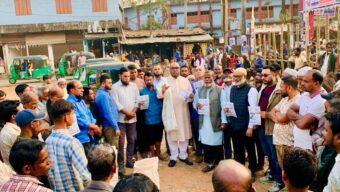 জালালপুরে ‘ধানের শীষ’ চিহ্নে ভোট চাইলেন কাইয়ুম চৌধুরী