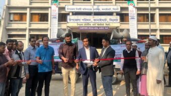 কানাইঘাটে জেলা তথ্য অফিসের ‘ভোটের রিকশা’ কার্যক্রম শুরু