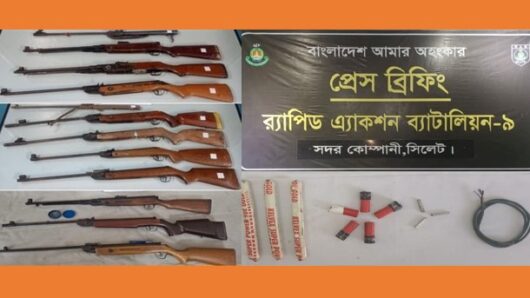 দেড় বছরে র‌্যাব-৯ উদ্ধার করেছে ৪২টি আগ্নেয়াস্ত্রসহ প্রচুর গুলি ও বিস্ফোরক