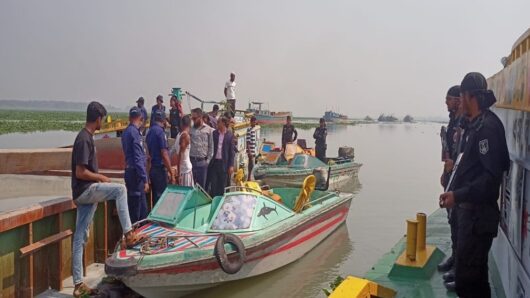 ব্রাহ্মণবাড়িয়ায় অবৈধভাবে বালু উত্তোলনের দায়ে ৪ জনের ৭ দিনের কারাদণ্ড