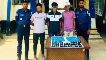 জকিগঞ্জ থানা পুলিশের অভিযানে ১০২০০ পিস ইয়াবাসহ ৩ জন গ্রেফতার