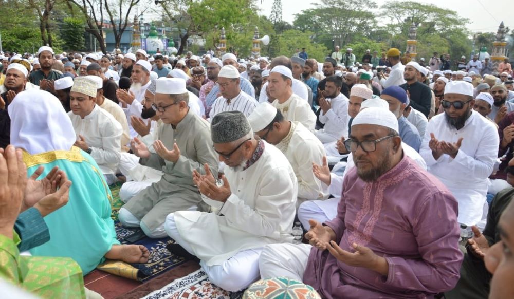 Main Eid jamat Held at Sylhet Shahi Eidgah || Ministers Offer Prayers