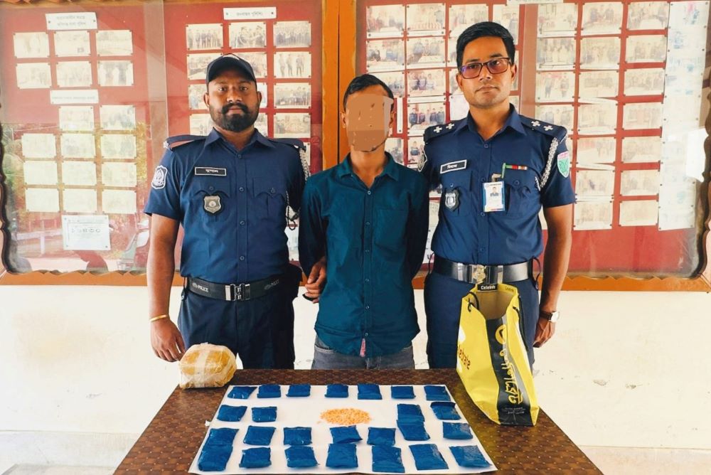 জকিগঞ্জে পুলিশের অভিযানে ৫০০০ পিস ইয়াবাসহ মাদক ব্যবসায়ী গ্রেফতার
