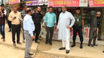 কার্যাদেশ অনুযায়ী উন্নয়ন প্রকল্প বাস্তবায়ন যাচাই করলেন সিসিক প্রশাসক