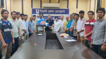 সিলেট জেলা প্রেসক্লাব ও শাবি প্রেসক্লাব নেতৃবৃন্দের মতবিনিময়