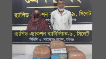 শায়েস্তাগঞ্জে ২৯ কেজি গাঁজাসহ ২ মাদক ব্যবসায়ীকে গ্রেফতার করেছে র‌্যাব