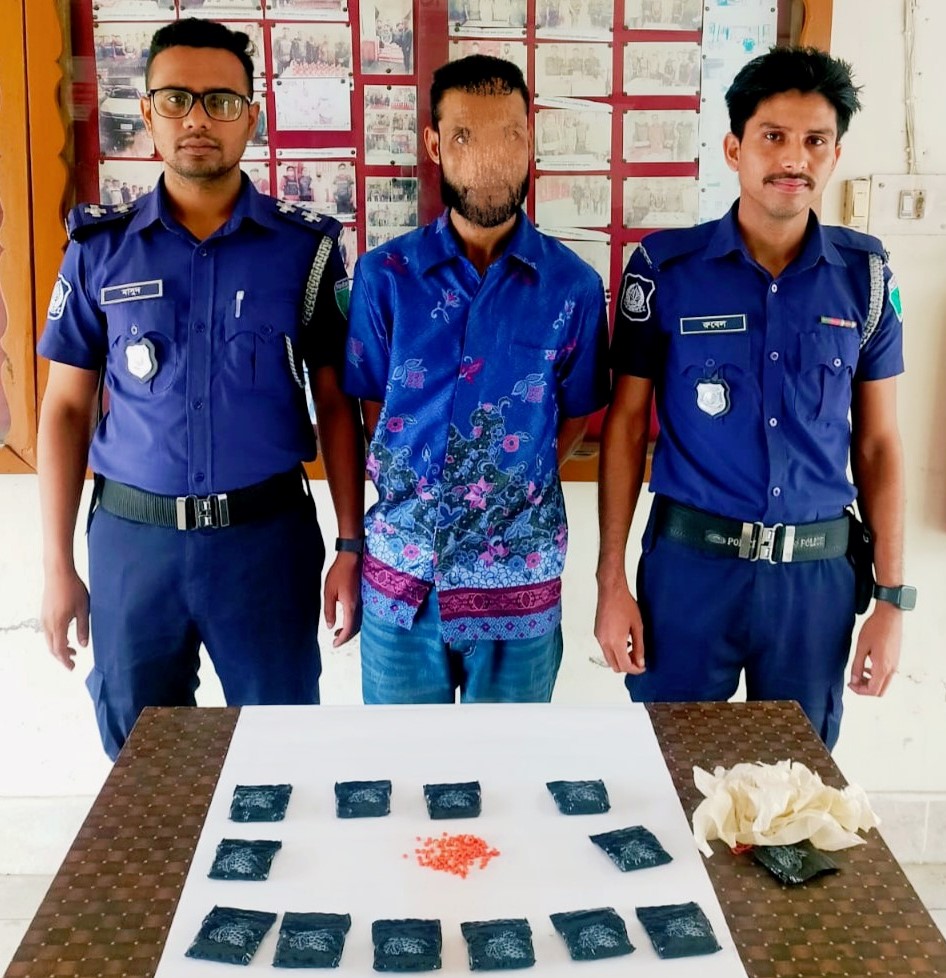 জকিগঞ্জে ২৫০০ ইয়াবাসহ একজনকে গ্রেফতার করেছে পুলিশ