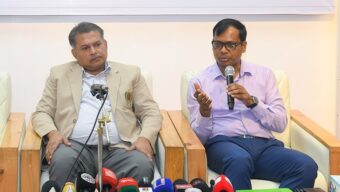 বিভাগীয় ও জেলা প্রশাসনের ভূমিসেবা মেলা উপলক্ষে সংবাদ সম্মেলন