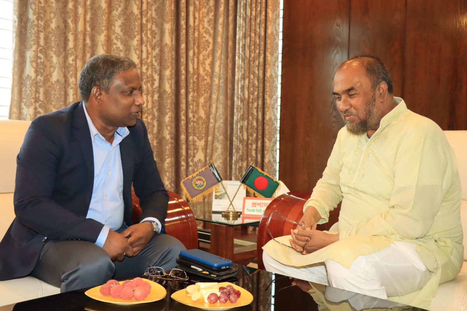 Courtesy Call Between SCC Administrator and SUST Vice Chancellor
