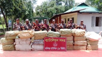 ১৯ বিজিবির অভিযানে সোয়া ৭৮ লাখ টাকার ভারতীয় মালামাল জব্দ