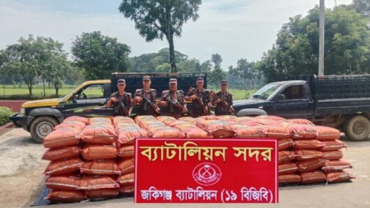 ১৯ বিজিবির বিশেষ অভিযানে প্রায় সোয়া কোটি টাকার ভারতীয় মদ অন্যান্য পণ্য ও গরু অটক