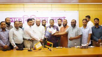 সিলেট চেম্বার প্রশাসকের সাথে ব্যবসায়ী ফোরাম নেতৃবৃন্দের মতবিনিময়