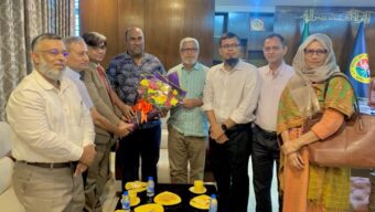 সিসিক প্রশাসকের সঙ্গে সিকৃবি উপাচার্যের সৌজন্য সাক্ষাৎ || সহযোগিতার আশ্বাস