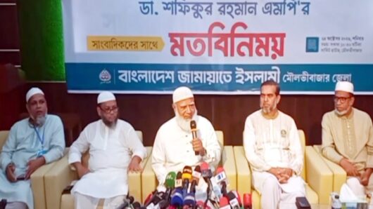সরকারের পদত্যাগ করা উচিত : মৌলভীবাজারে ডা শফিকুর রহমান